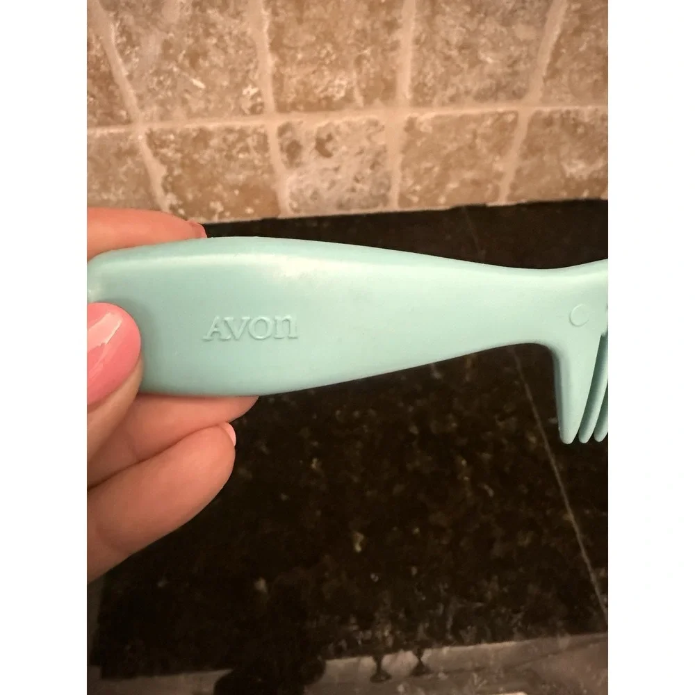 Blue Detangling‎ Comb Avon Vintage Seahorse 8 in with Handle 1970s Long/Wet Hair